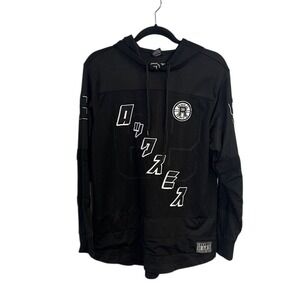 Rocksmith Shinobi Men's Black Japanese Graphic‎ Jersey Pullover Hoodie Size M